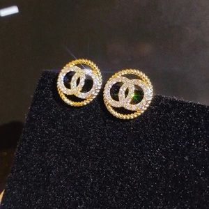 Shiny Gold Plated Earrings
